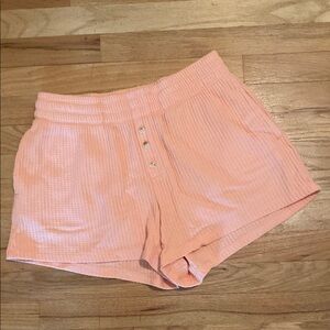 Old Navy Women's Peach  Textured Shorts